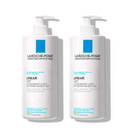 LIPIKAR · LECHE AP · 48H · 400 ml x 2 | Hidratación intensiva y alisadora para la piel muy seca