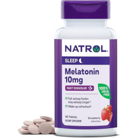 MELATONINA NATROL FAST DISSOLVE 10MG 60 TABS FRESA