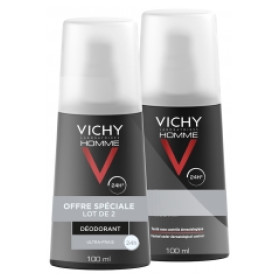 VICHY HOMME · Desodorante Vaporizador 100m ml x 2