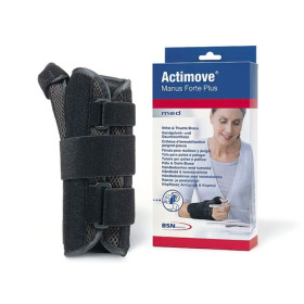 ACTIMOVE · INMOVILIZADOR MUÑECA DERECHA · MANUS FORTE PLUS · Talla L/XL · Color Negro
