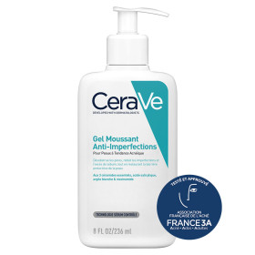 CERAVE · GEL MOUSSANT ANTI-IMPERFECTIONS · 236ml | Limpiador facial purificante para piel grasa y con tendencia acneica