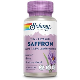 SOLARAY · SAFFRON · 30 cápsulas – Azafrán de alta concentración para ánimo y bienestar