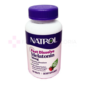 MELATONINA NATROL FAST DISSOLVE 10MG 100 TABS FRESA
